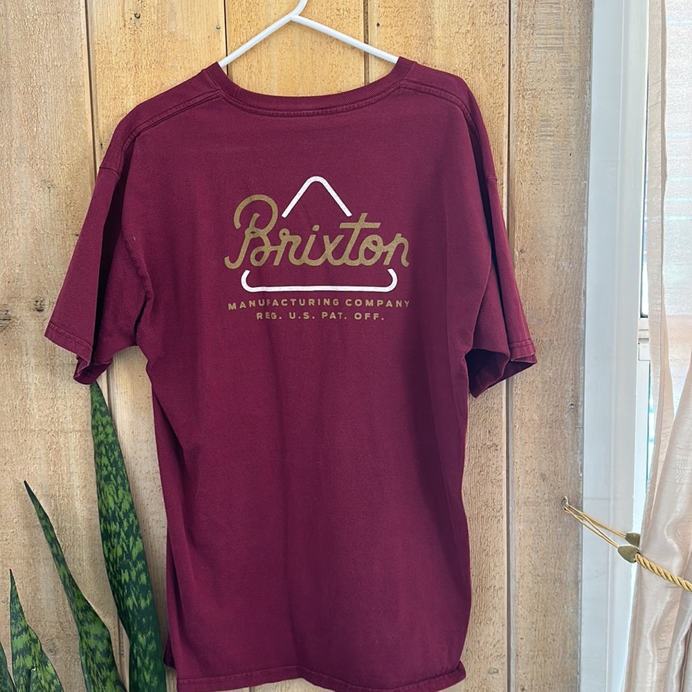 Men Britton maroon shirt